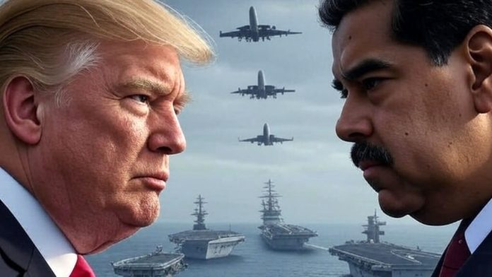 Military aircraft over Caracas during reported U.S. airstrikes on Venezuela